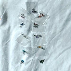 Stud earring collection